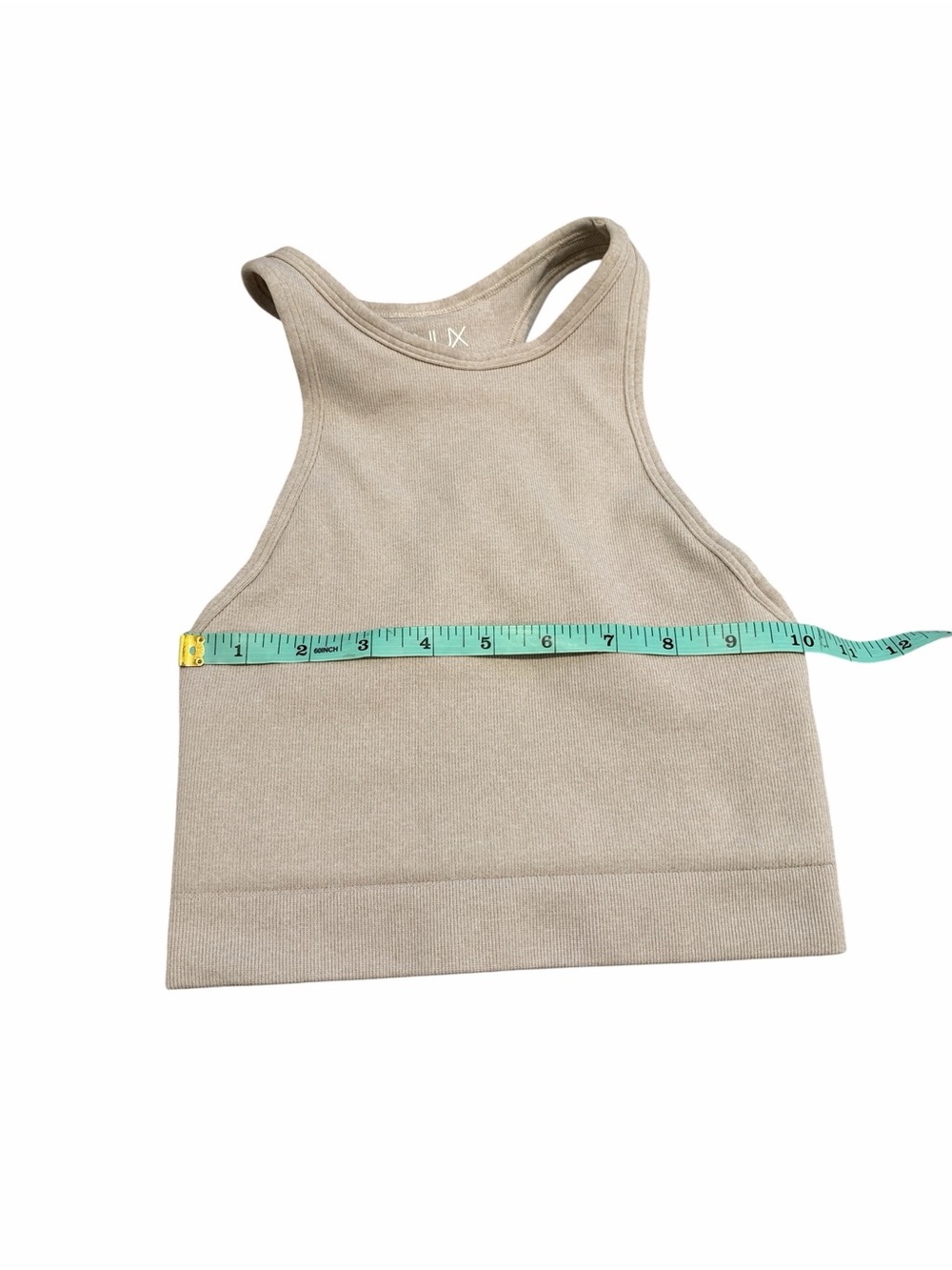 NUX Beige Racerback Sports Bra - Picture 4 of 6